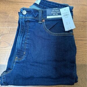Abercrombie and Fitch Dark Blue Denim Jeans Size 10 SHORT
